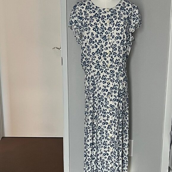 REFORMATION Fauna Milanesa Floral Midi Dress Size 12 - Picture 5 of 8